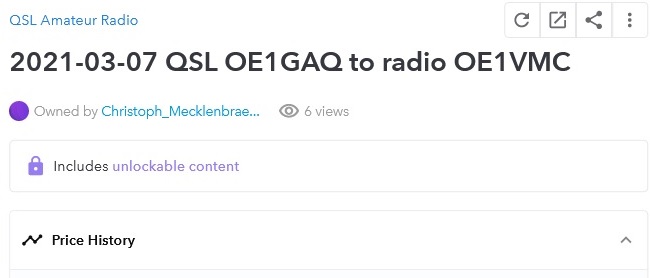 QSL NFT on OpenSea