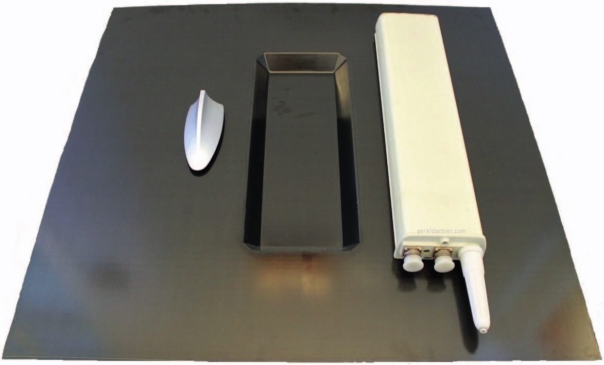 Size Comparison of Shark-fin, Chassis Cavity and Base-Station Antenna