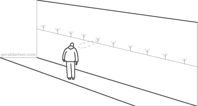 Antenna moves with pedestrian